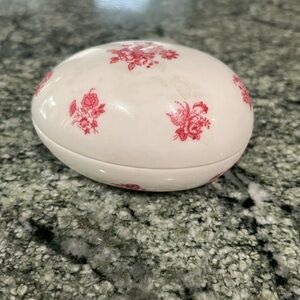 Danbury Mint porcelain egg box Spode 3 inches